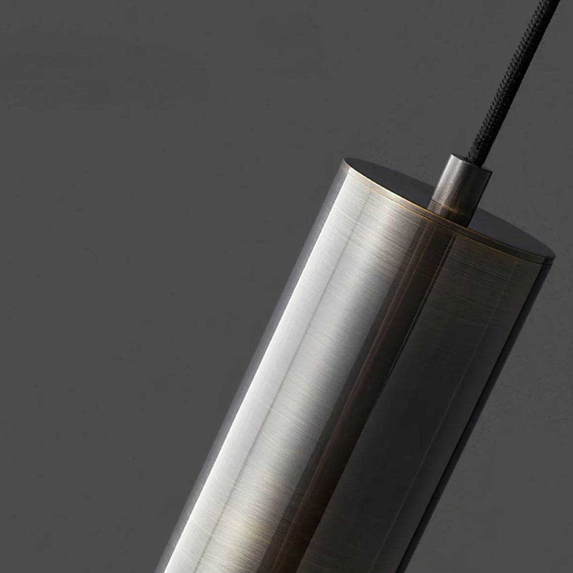 Meza Modern Cylinder Metal Acrylic Pendant Light Bedroom Dining Room
