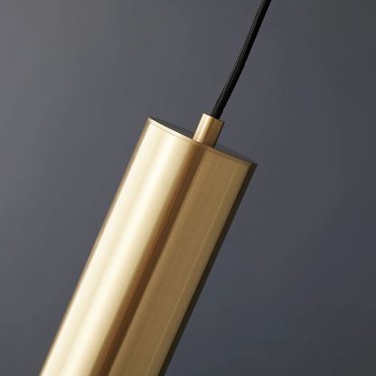Meza Modern Cylinder Metal Acrylic Pendant Light Bedroom Dining Room