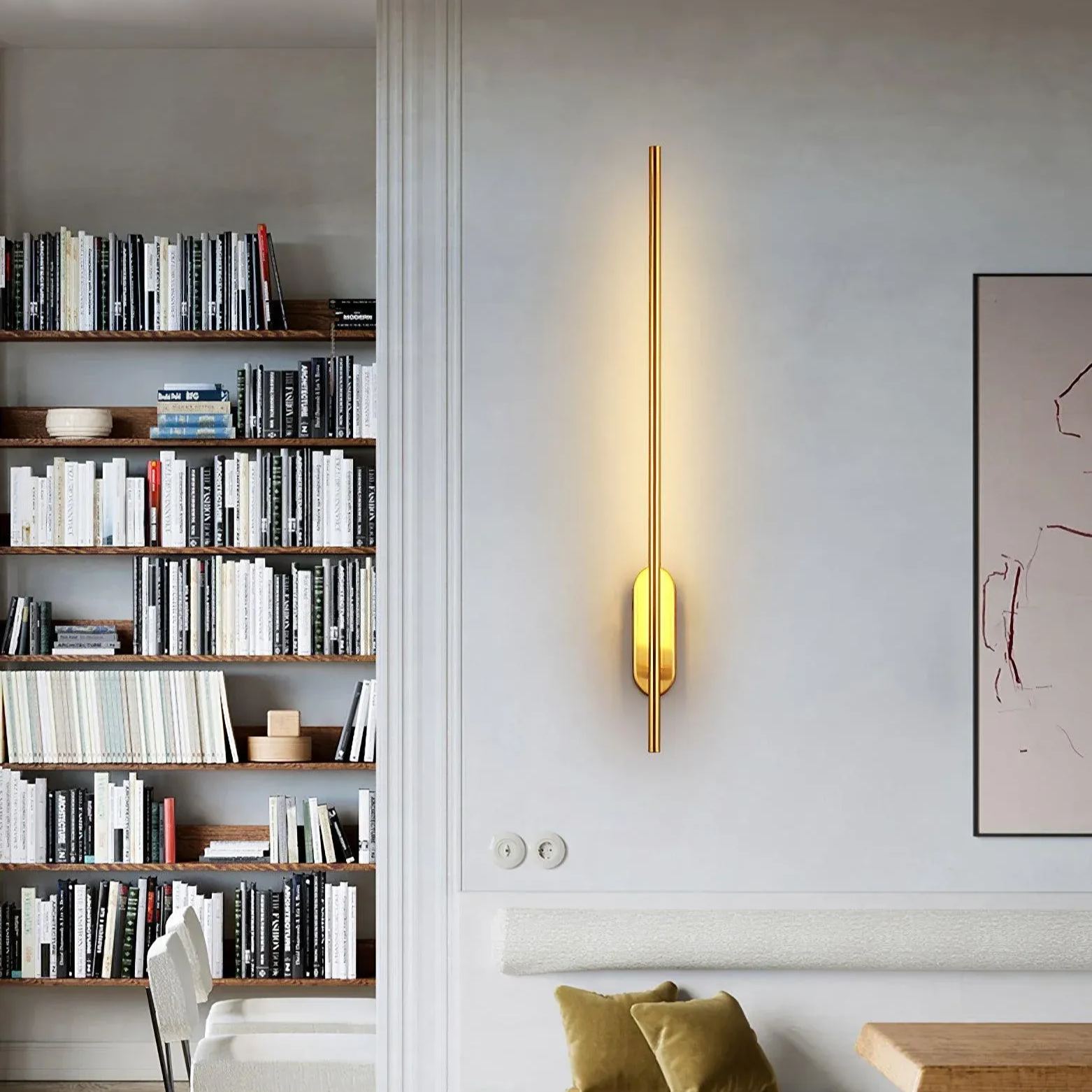 Edge Minimalisme Métal Acrylique Applique Murale Chambre à Coucher Salon