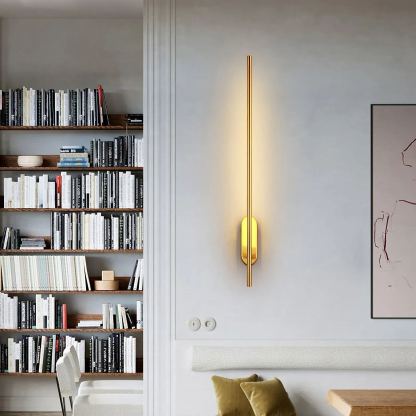 Edge Minimalisme Métal Acrylique Applique Murale Chambre à Coucher Salon