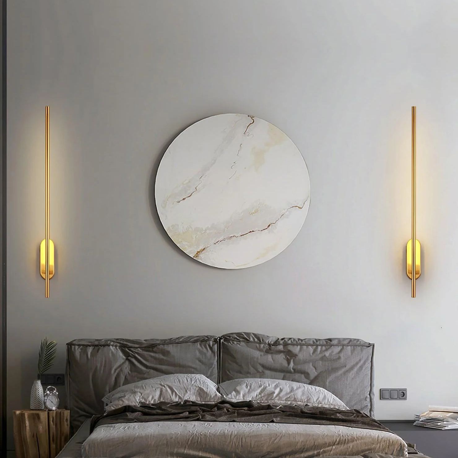 Edge Minimalisme Métal Acrylique Applique Murale Chambre à Coucher Salon