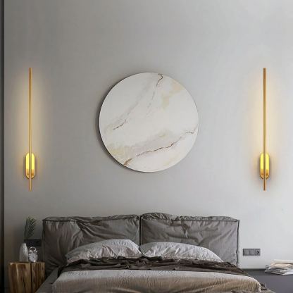 Edge Minimalisme Métal Acrylique Applique Murale Chambre à Coucher Salon