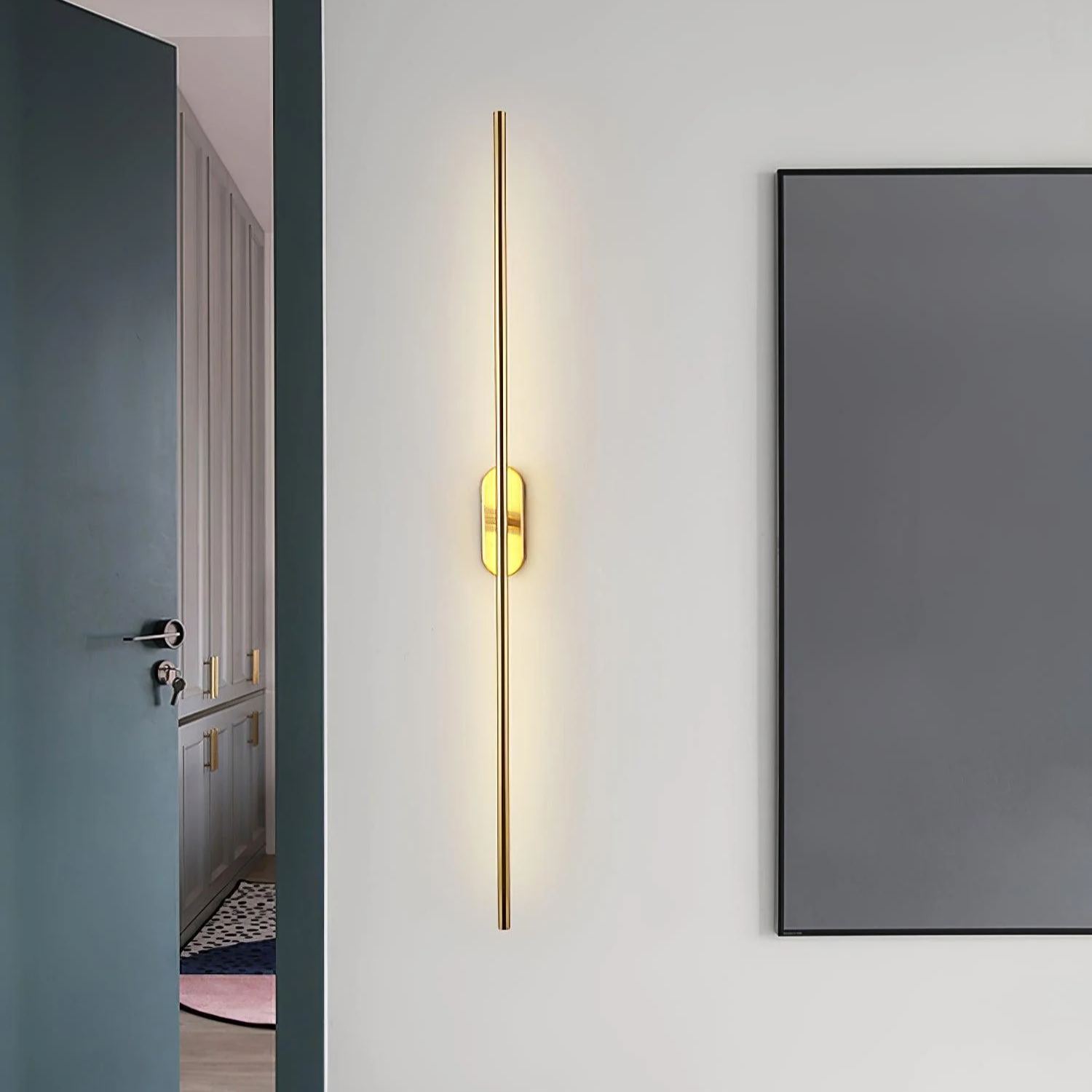 Edge Minimalisme Métal Acrylique Applique Murale Chambre à Coucher Salon