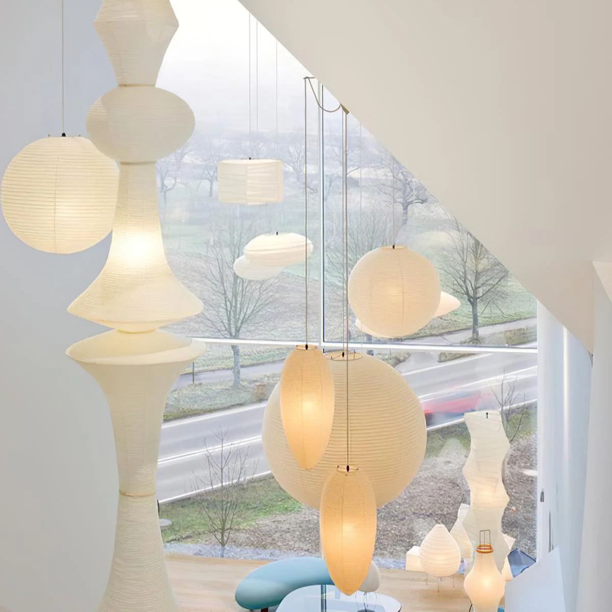Renée Géométrique Style Métal Papier Suspensions Chambre à Coucher Salon