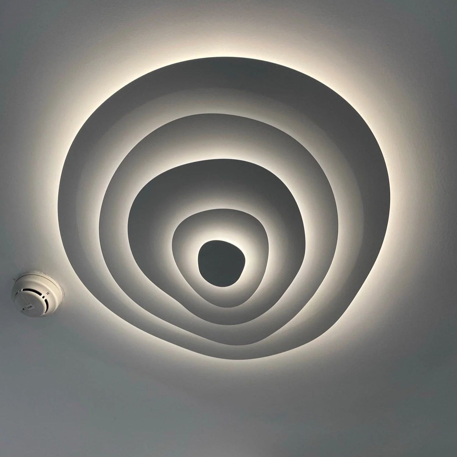 Quinn Moderne Ondulation Métal Plafonnier Chambre Salon