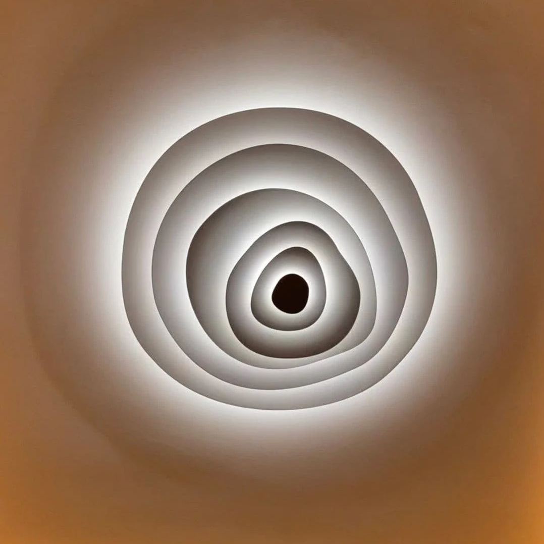 Quinn Moderne Ondulation Métal Plafonnier Chambre Salon