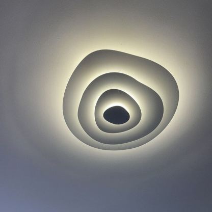 Quinn Moderne Ondulation Métal Plafonnier Chambre Salon