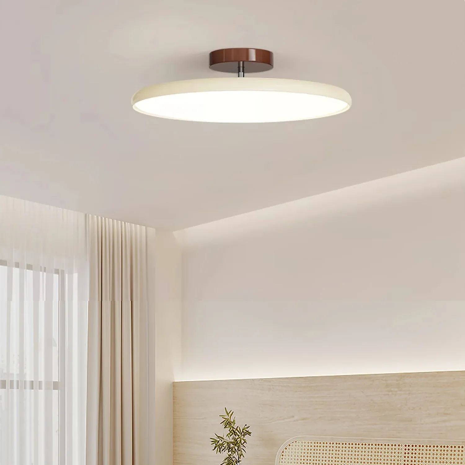 Hailie Minimalisme Métal Acrylique Plafonnier Chambre à Coucher Salon