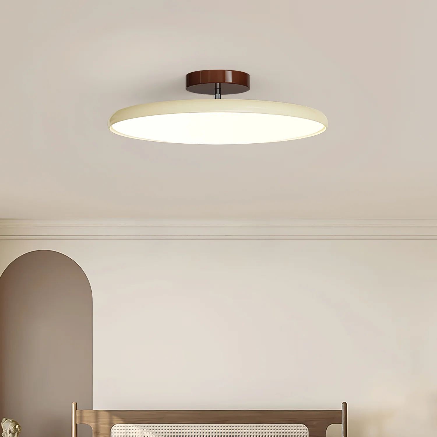 Hailie Minimalisme Métal Acrylique Plafonnier Chambre à Coucher Salon