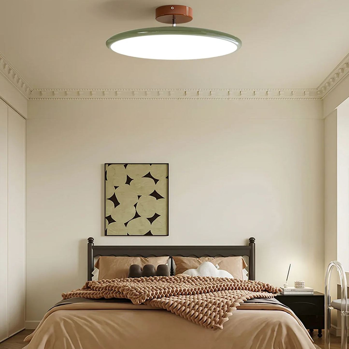 Hailie Minimalisme Métal Acrylique Plafonnier Chambre à Coucher Salon