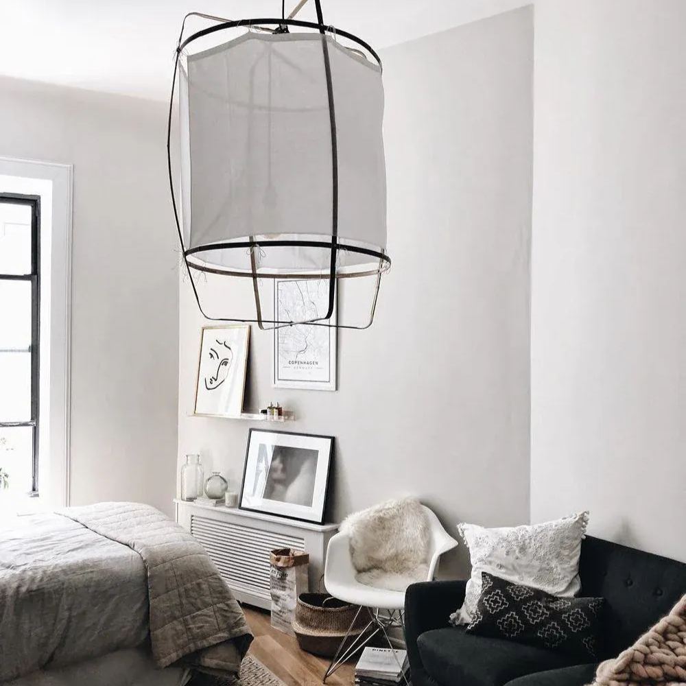 Ozawa Moderne Chalet Tissu Suspensions Nuances Chambre à Coucher Salon