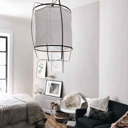 Ozawa Moderne Chalet Tissu Suspensions Nuances Chambre à Coucher Salon