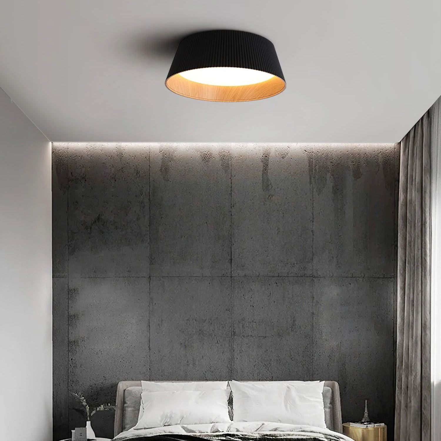 Ozawa Moderne Minimalisme Rond Métal Plafonnier Chambre à Coucher Couloir