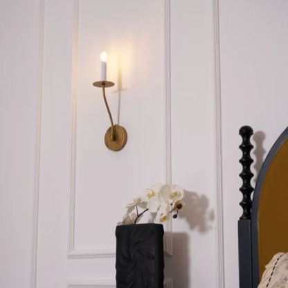 Alessio Vintage Bougie Métal Applique Murale Couloir Chambre Salle de Bain
