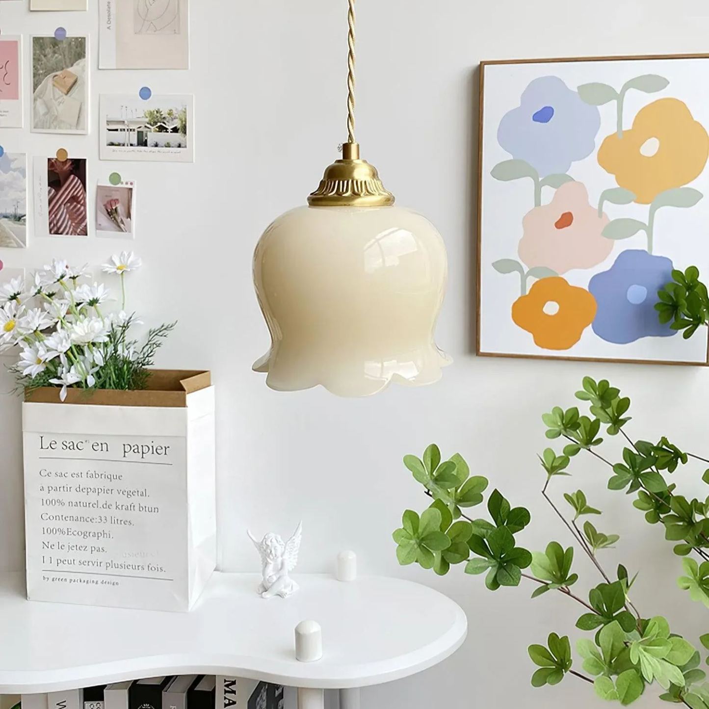 Carins Ancien Fleur Résine Suspensions Chambre à Coucher Salon Salle à Manger