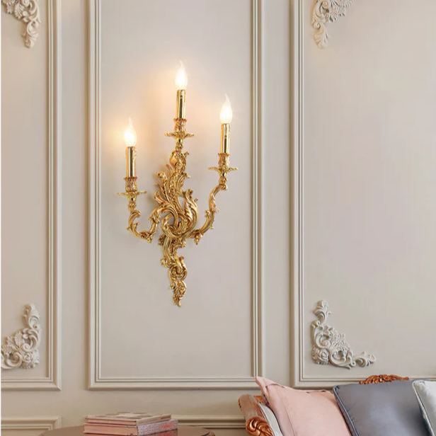 Alessio Vintage Palais Bougie Applique Murale Salon Chambre Salle de Bain