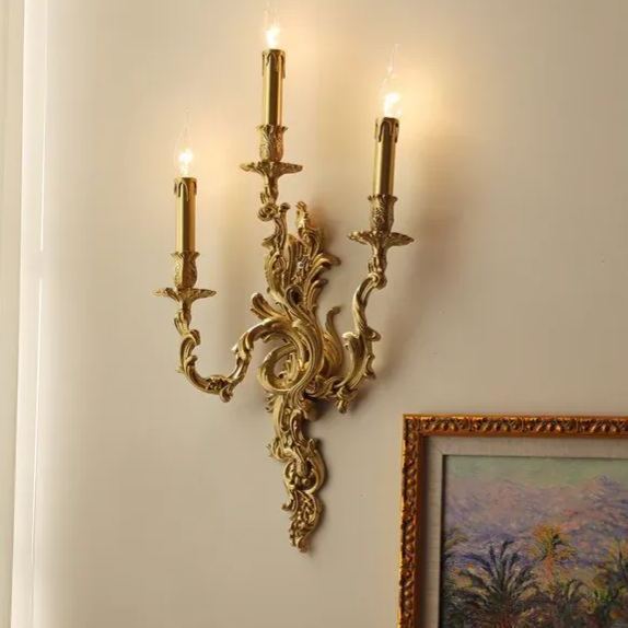 Alessio Vintage Palais Bougie Applique Murale Salon Chambre Salle de Bain