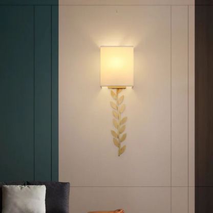 Valentina Moderne Minimalisme Applique Murale Métal Tissu Chambre Salle À Manger