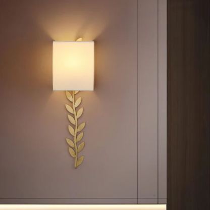 Valentina Moderne Minimalisme Applique Murale Métal Tissu Chambre Salle À Manger