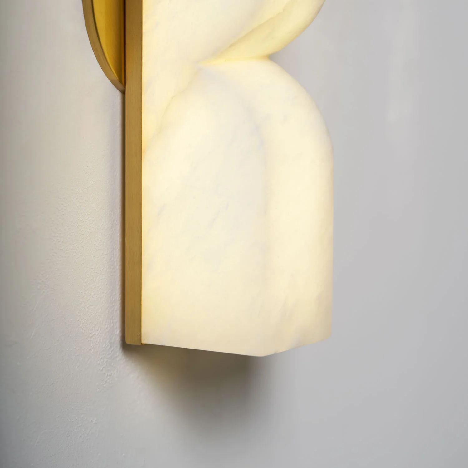 Jade Albâtre Rectangulaire Moderne Applique Murale Abat-jour Couloir Chambre