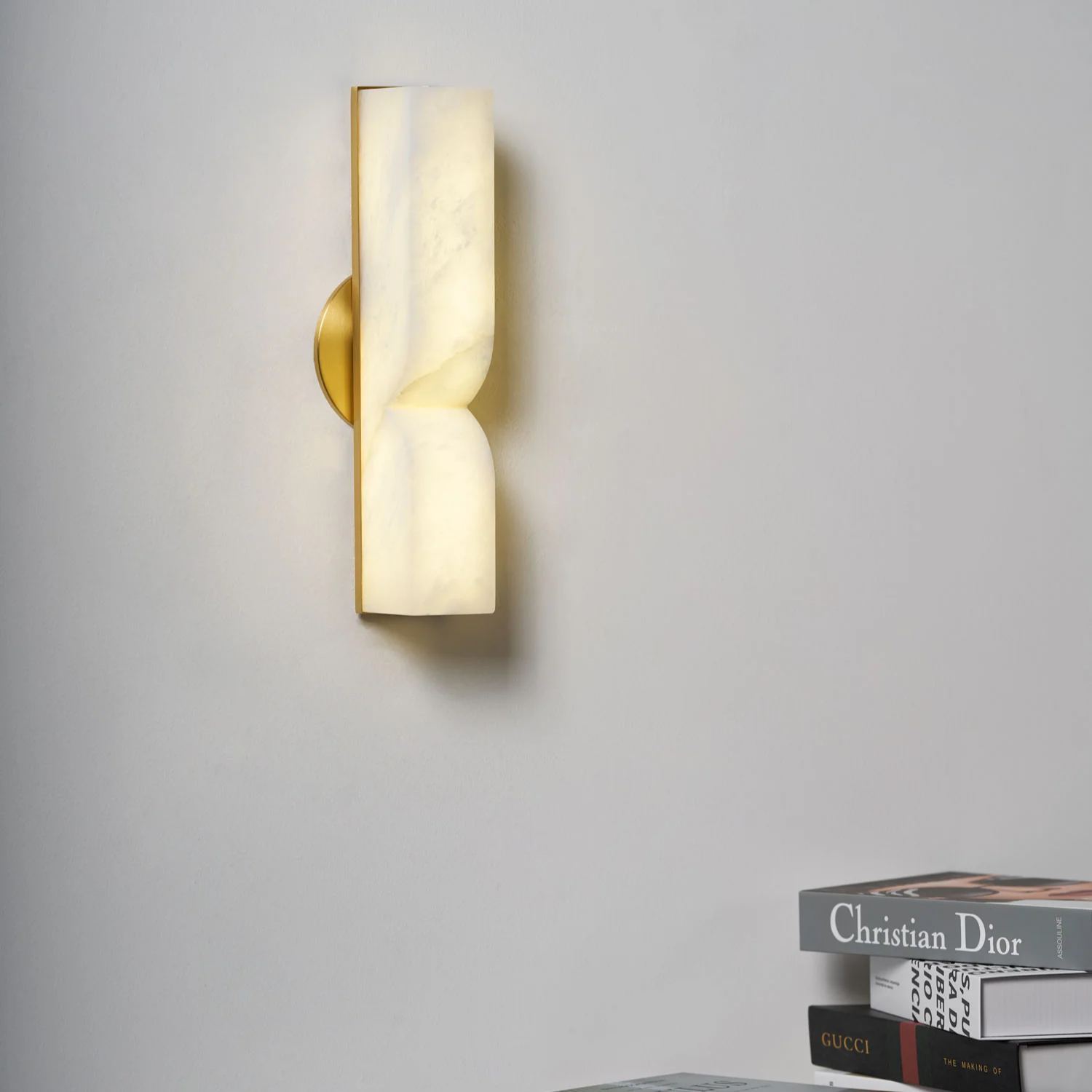 Jade Albâtre Rectangulaire Moderne Applique Murale Abat-jour Couloir Chambre