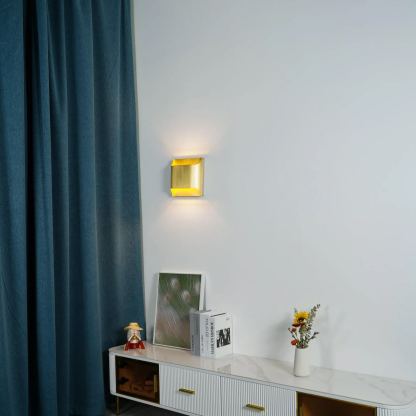 Orr Ancien Industriel Carré Métal Applique Murale Chambre à Coucher Couloir Salle de Bain