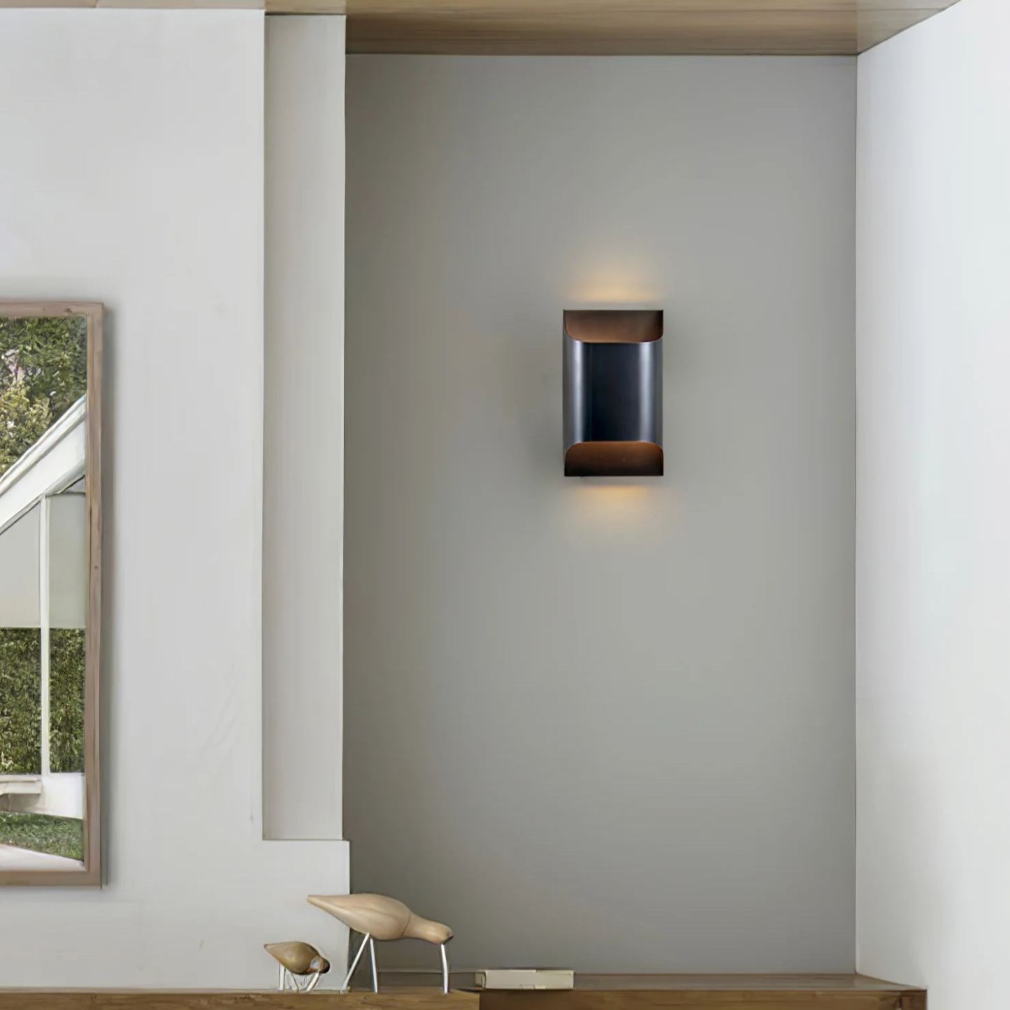 Orr Ancien Industriel Carré Métal Applique Murale Chambre à Coucher Couloir Salle de Bain