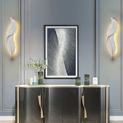 Ozawa Naturel LED Résine Applique Murale Salle à Manger Chambre à Coucher