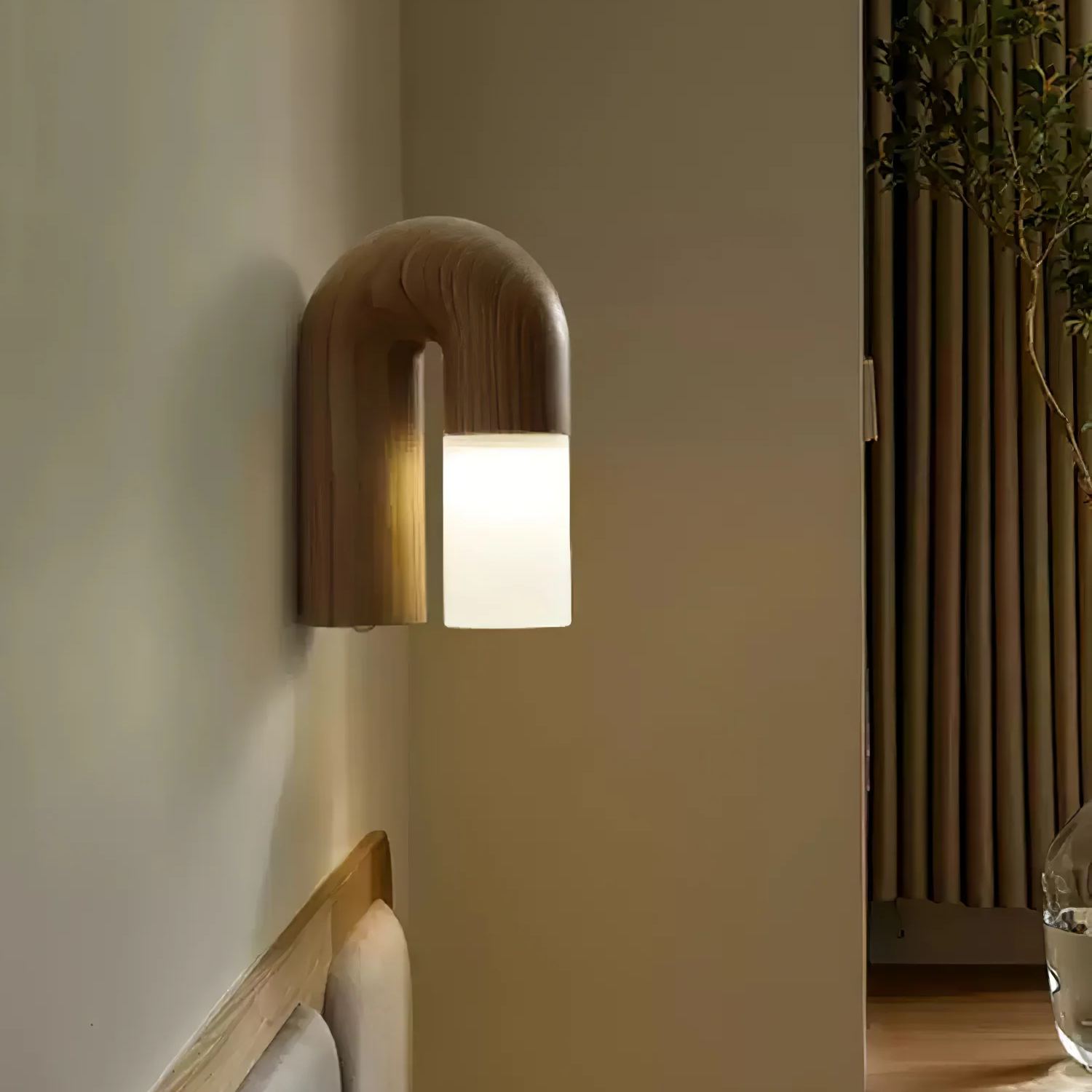 Ozawa Bois Noyer Noir Métal Applique Murale Salle à MangerChambre à Coucher