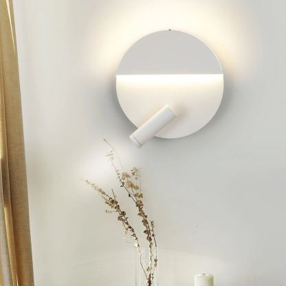 Edge Minimalisme Métal Noir Blanc Applique Murale Salle à Manger Chambre à Coucher