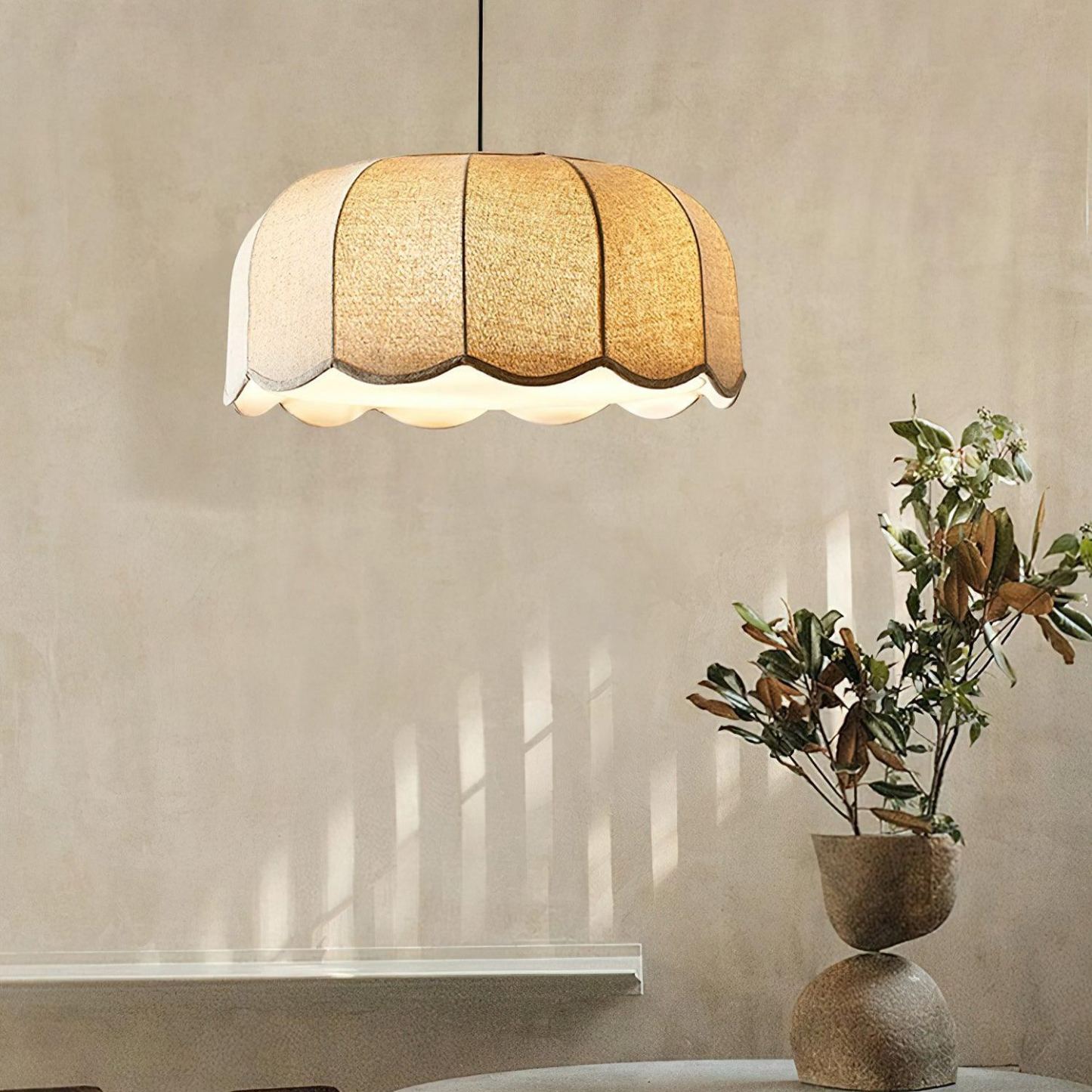 Renée Chalet Banane Feuille Tissu Suspensions Nuances Chambre à Coucher Salon