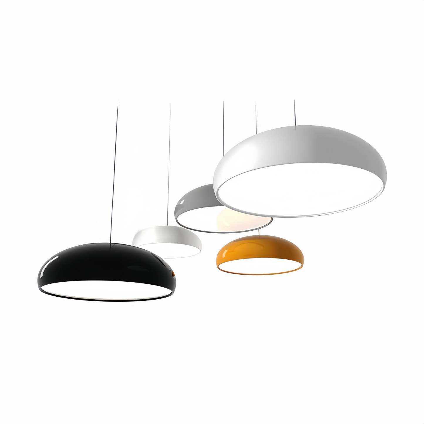 Leilani Suspension Dôme Déco Artistique Moderne, Métal/Acrylique, 4 Couleur, Salon