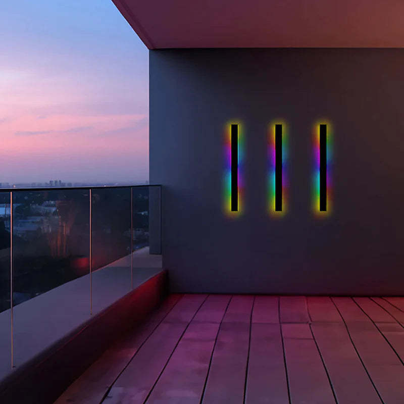 Edge Applique Murale Extérieur LED Étanche Minimaliste Métal Cour
