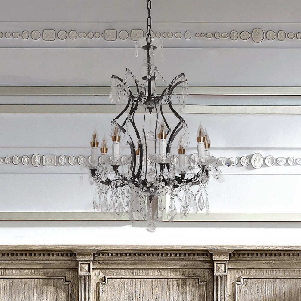 Silva Lustre décoratif Moderne, Métal/Cristal,  Rouille, Salon
