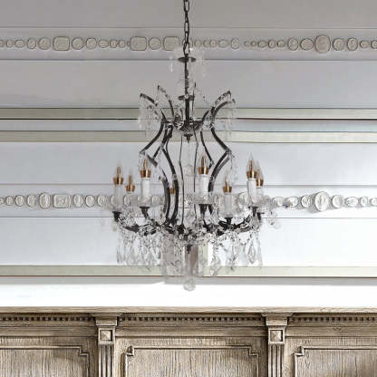Silva Lustre décoratif Moderne, Métal/Cristal,  Rouille, Salon