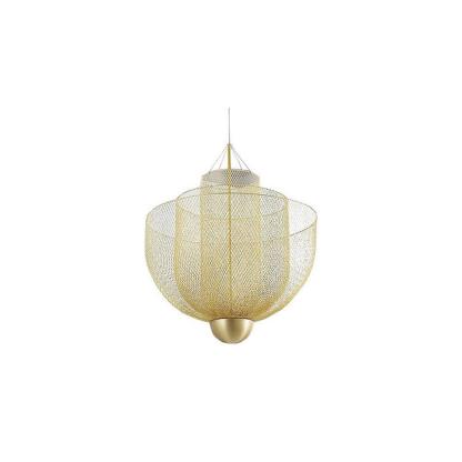 Alessio Unusual Metal Chrome Gold Pendant Light Bedroom Living Room