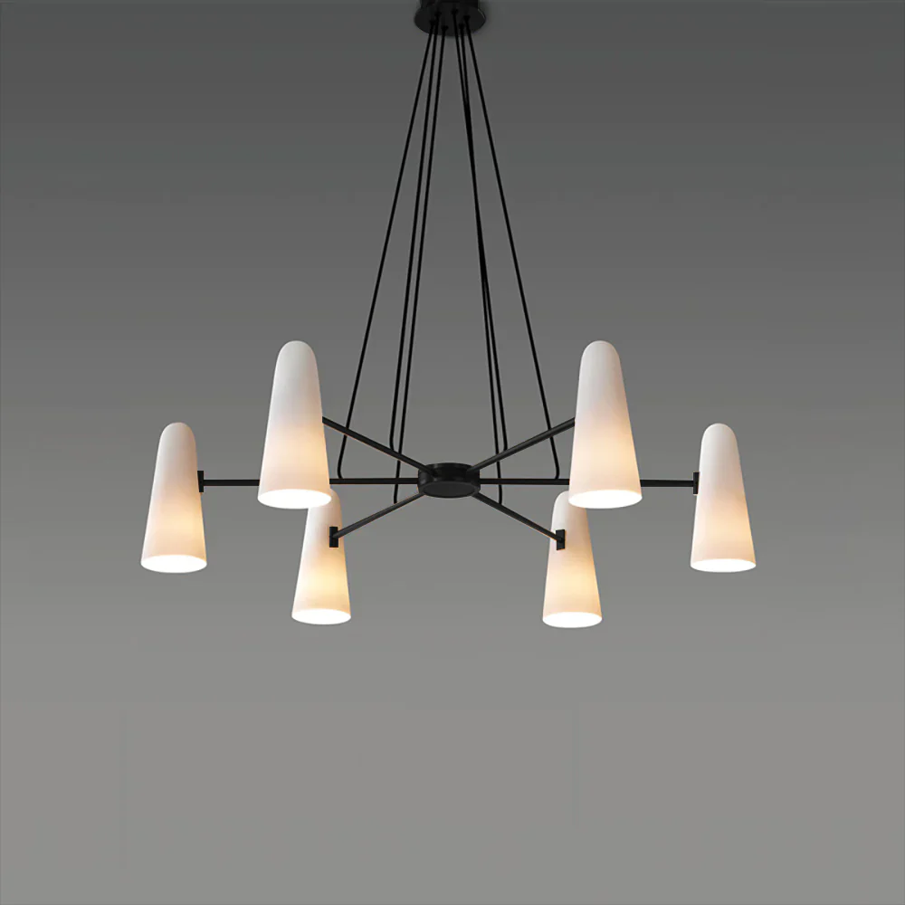 Alessio Minimalism Metal Glass Pendant Light Dining Room Bedroom