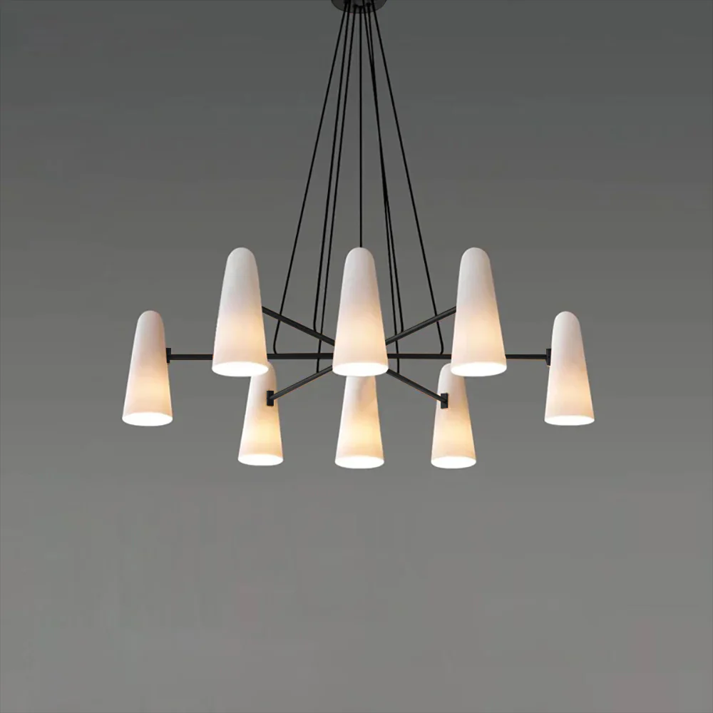 Alessio Minimalism Metal Glass Pendant Light Dining Room Bedroom