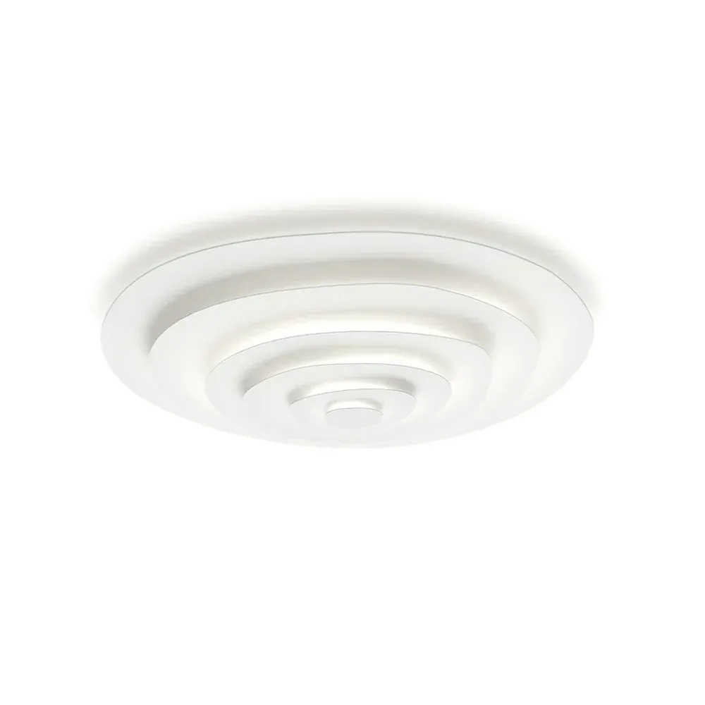 Quinn Modern Ripple Metal Ceiling Light Fixture Bedroom Living Room