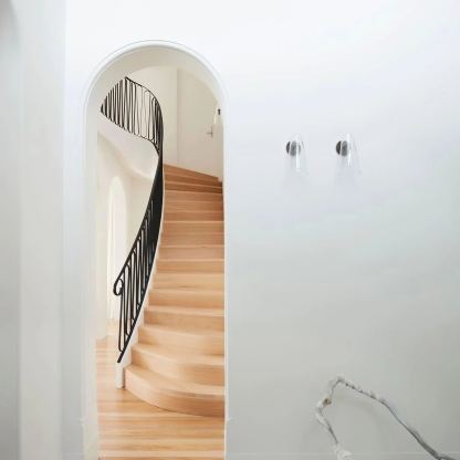 Edge Moderne Inhabituel Verre Applique Murale Nuances Chambre à Coucher Couloir