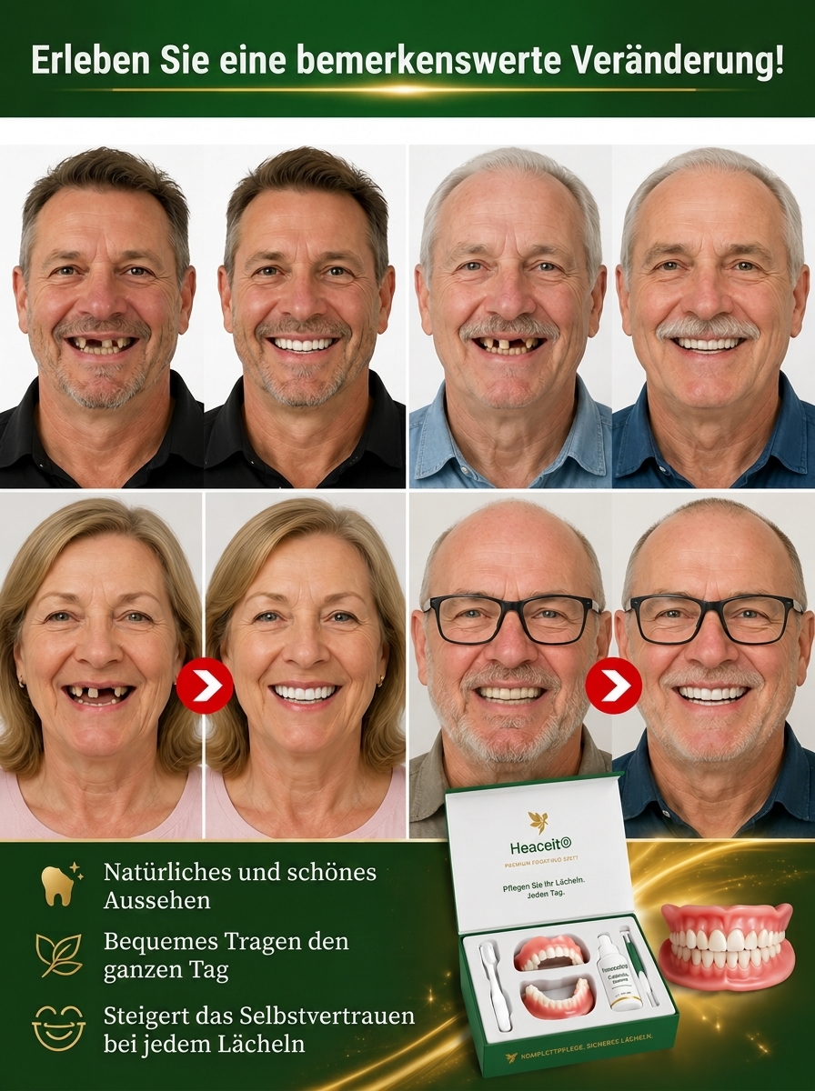  【1:1 Perfekte Passform】 Kundenspezifische Zahnprothese,🦷Das Premium-Zahnersatz-Set, das sich Ihrem Lächeln anpasst – individuell, bequem, natürlich schön.