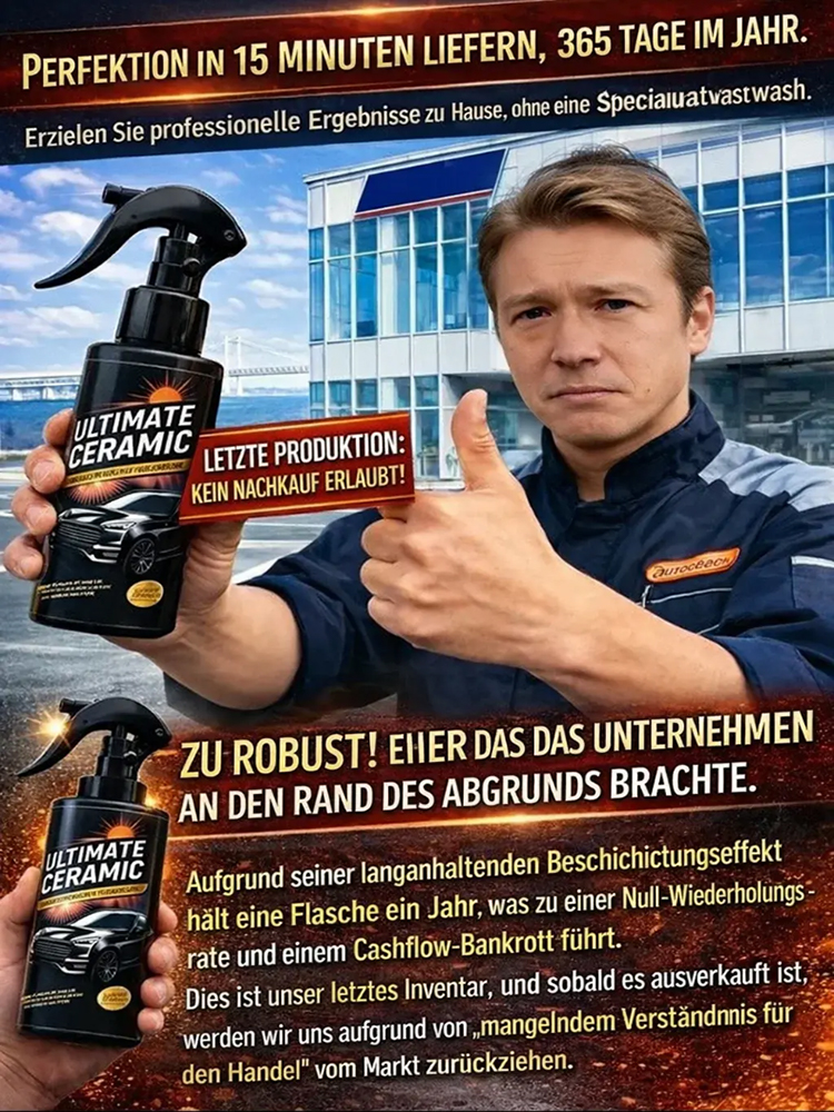 【🚗1+1 gratis】Deutsches Premium-Keramikversiegelungsspray🛡️ In nur 3 Minuten erstrahlt Ihr Auto in neuem Glanz!