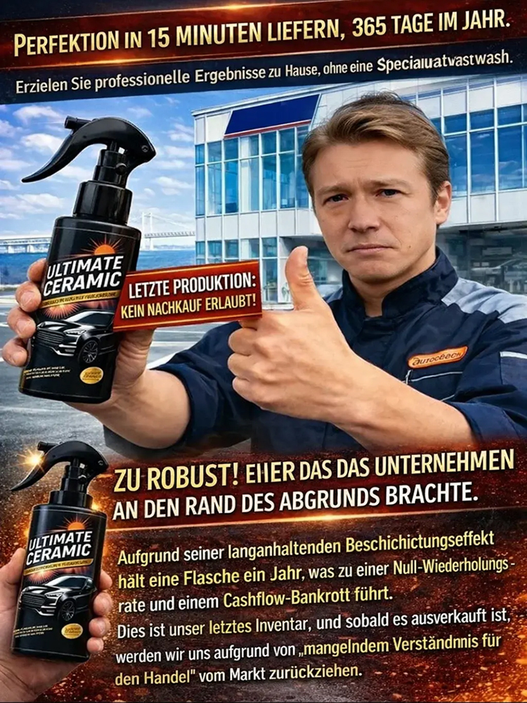 【🚗1+1 gratis】Deutsches Premium-Keramikversiegelungsspray🛡️ In nur 3 Minuten erstrahlt Ihr Auto in neuem Glanz!