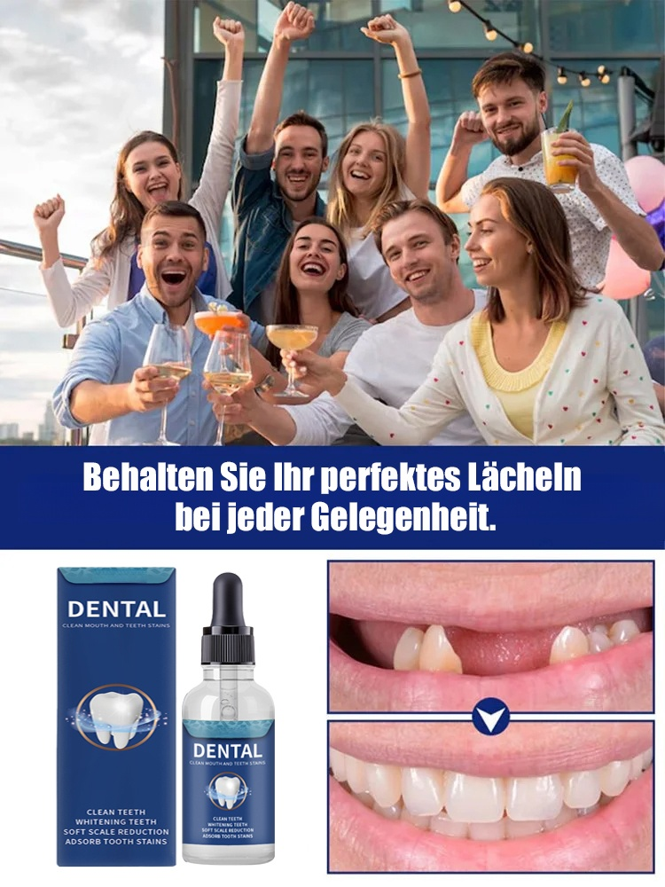 🔥Zahnregenerations-Tropfen: Eine Anwendung verdoppelt die Zahnstärke, hellt gelbe Zähne auf und heilt Karies.
