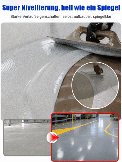 👷‍♂️Epoxid-Bodenfarbe in Sand-Marmor-Imitation, ein magisches Werkzeug zur Renovierung alter Böden