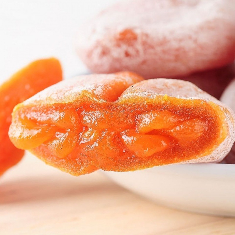 【Gratisprobe😋】✅️Natürlicher Bio-Kaki-Kuchen mit flüssigem Kern💫, ein zartes und köstliches Dessert, ideal für Senioren🤩, ohne Zuckerzusatz