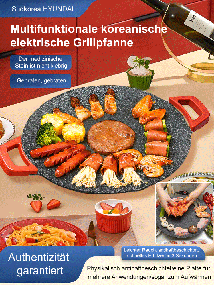 Steinmehl Antihaft-Elektrogrill