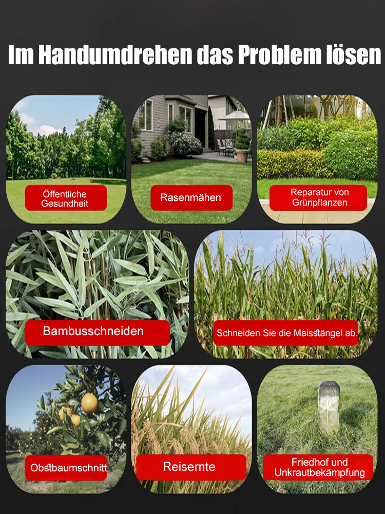 🌟Kabelloser Rasenmäher mit Lithium-Ionen-Akku! Schneidet Baumstämme in 0,1 Sekunden, täglich versandkostenfrei direkt vom Hersteller