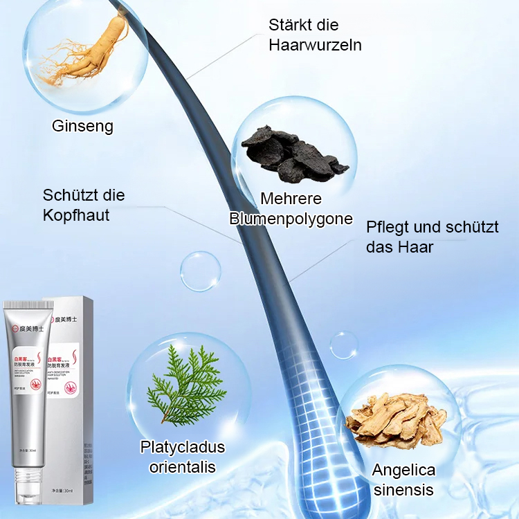 👩‍🦰 Anti-Haarausfall, Haarwachstum und Stärkung der Haarwurzeln – Roller-Essenz 🌿 Natürliche Kraft, Schluss mit Haarausfall!