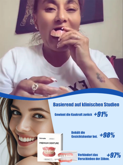 🦷 3D-Bionik-Zahnprothese | Haftfrei, stabiler Halt • Natürliches Kaugefühl